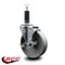 Service Caster 5'' Semi Steel Swivel 1'' Expanding Stem Caster with Brake SCC-EX20S514-SSS-TLB-1 - alternate 2